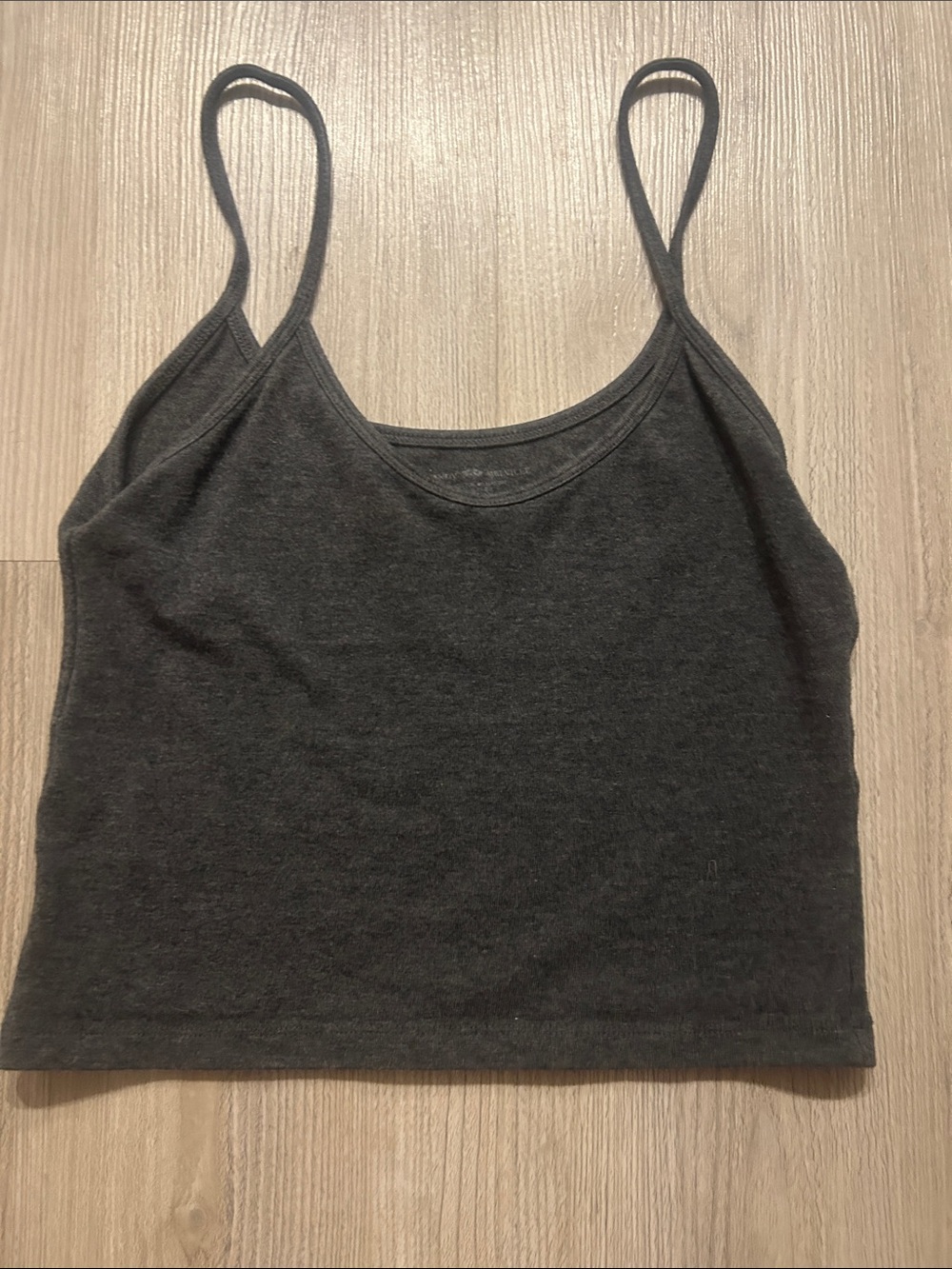 Brandy Melville Dark Charcoal Gray Spaghetti Strap Cami